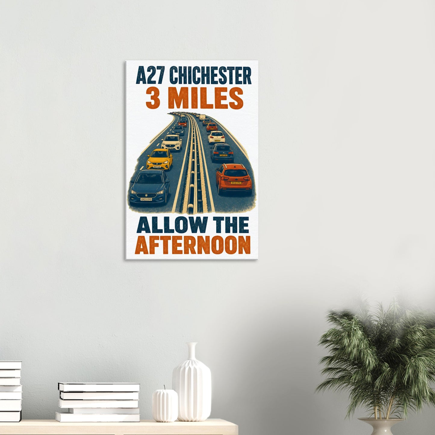 A27 Chichester – 3 Miles, Allow the Afternoon Canvas — product view 4