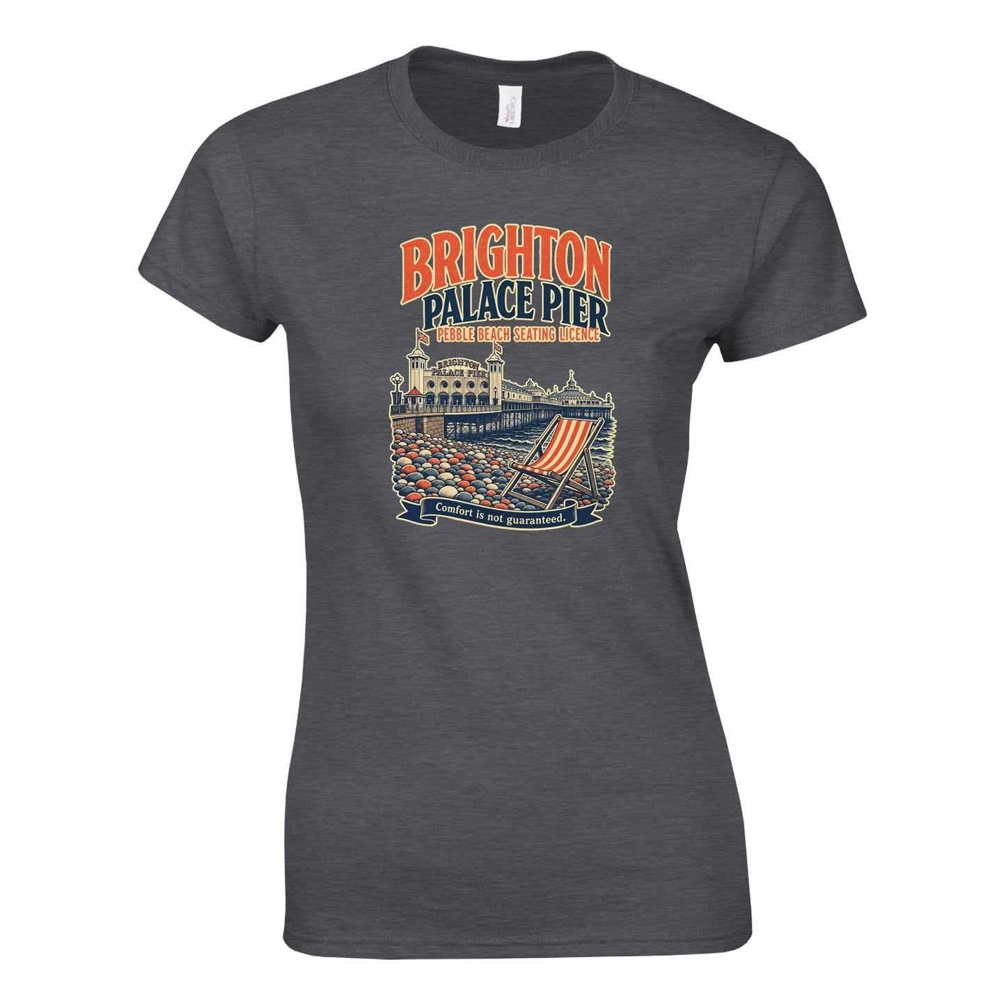 Brighton Pebble Beach Seating Licence Women's T-shirt — product view 10