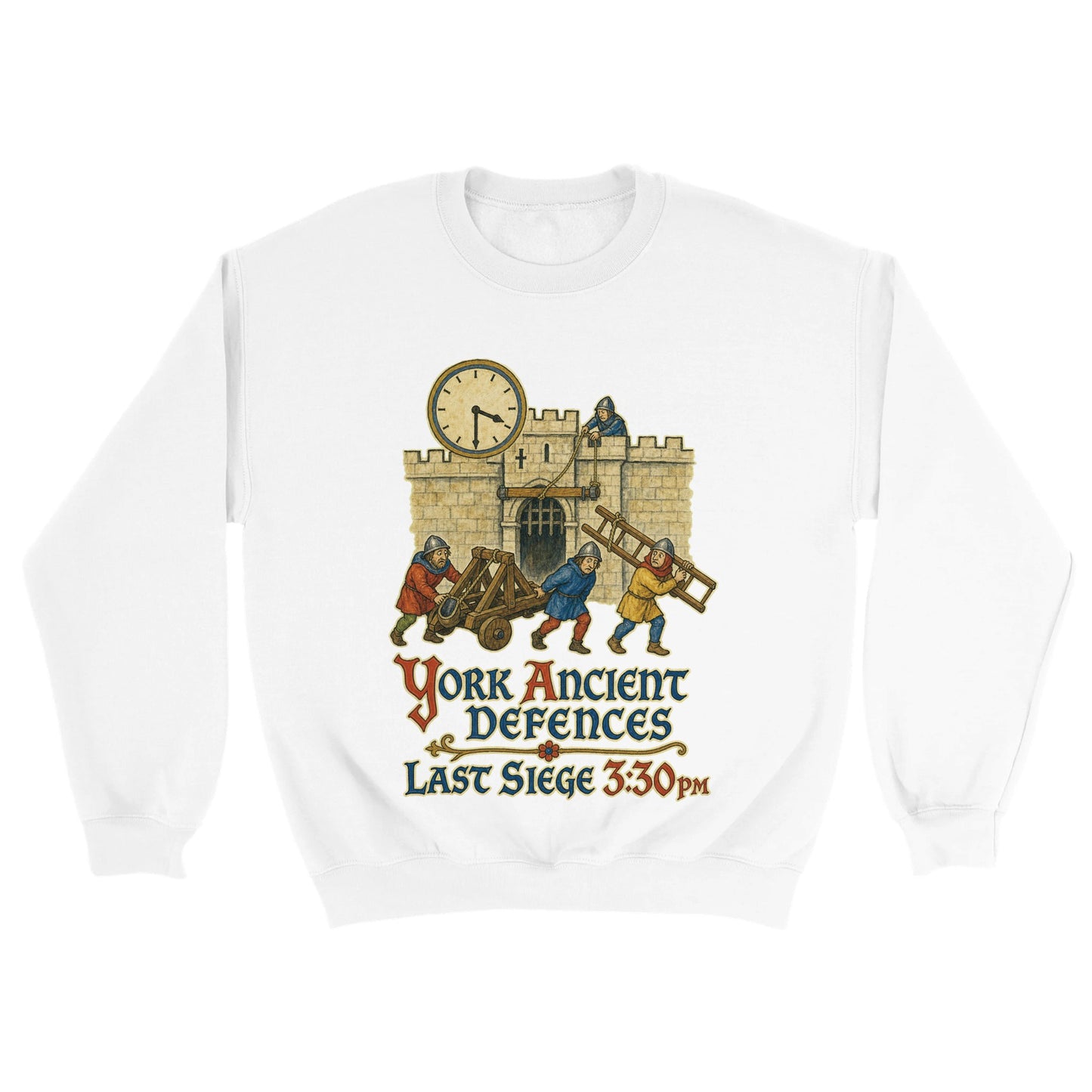 York Ancient Defences – Last Siege 3:30pm Sweatshirt — product view 6