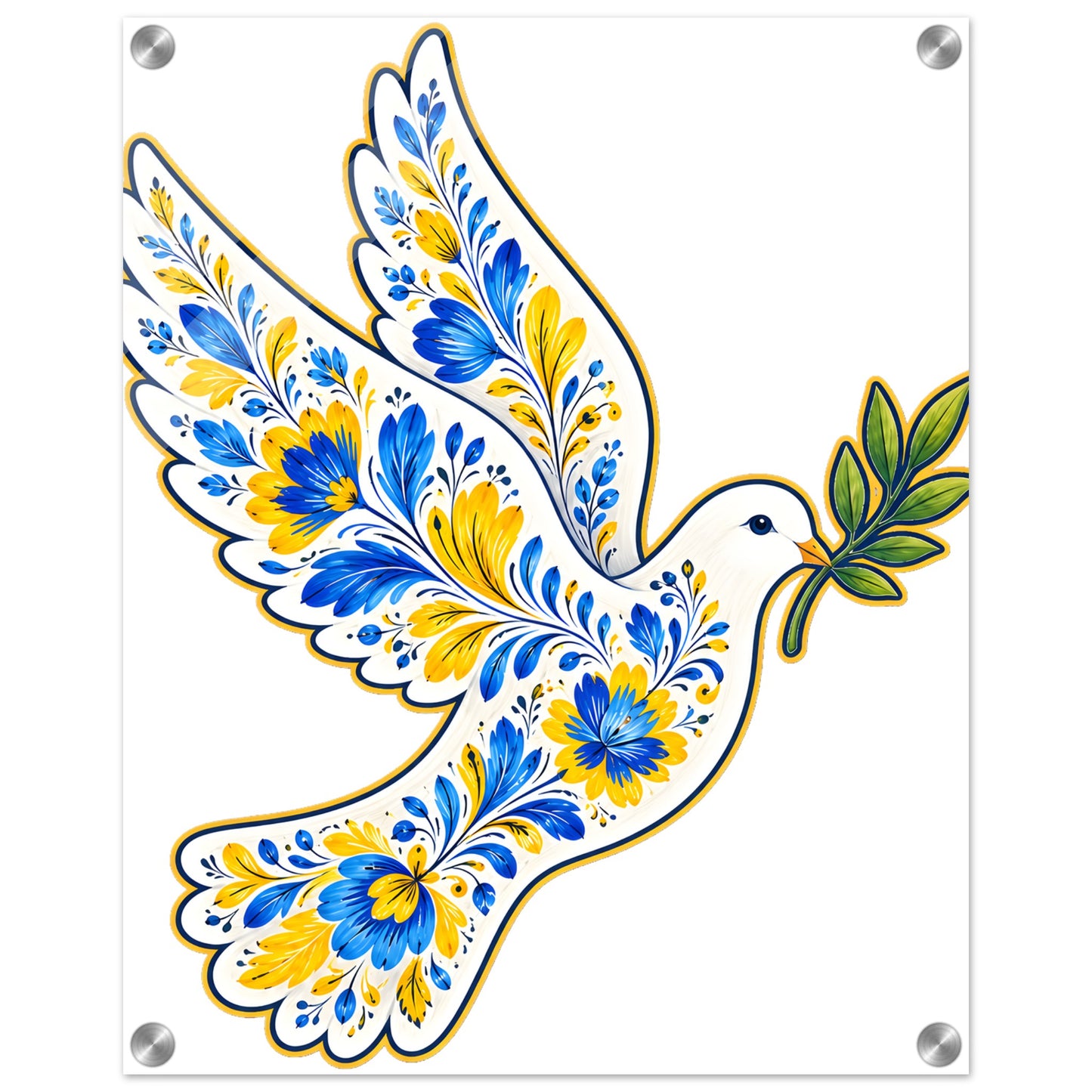 Ukraine Peace Dove Acrylic Print — product view 2