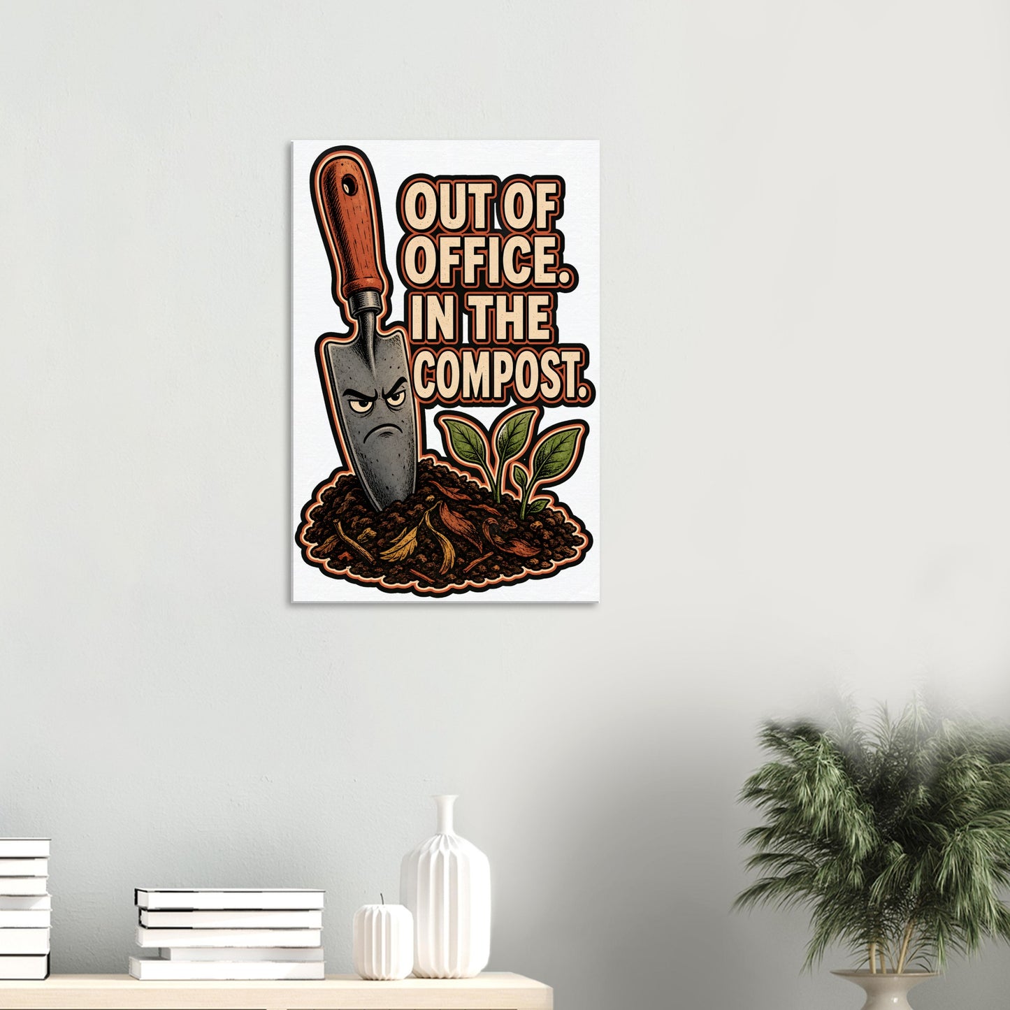 Out of Office, In the Compost Canvas — product view 4