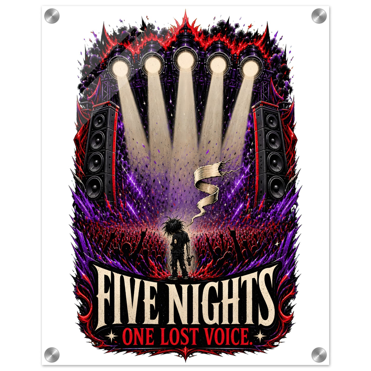Five Nights, One Lost Voice Acrylic Print — product view 2