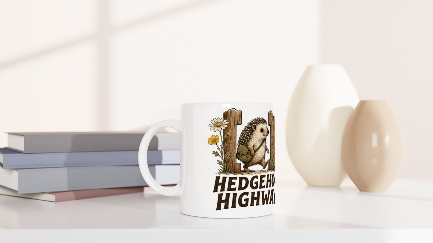 Hedgehog Highway Garden Graphic Mug — product view 5