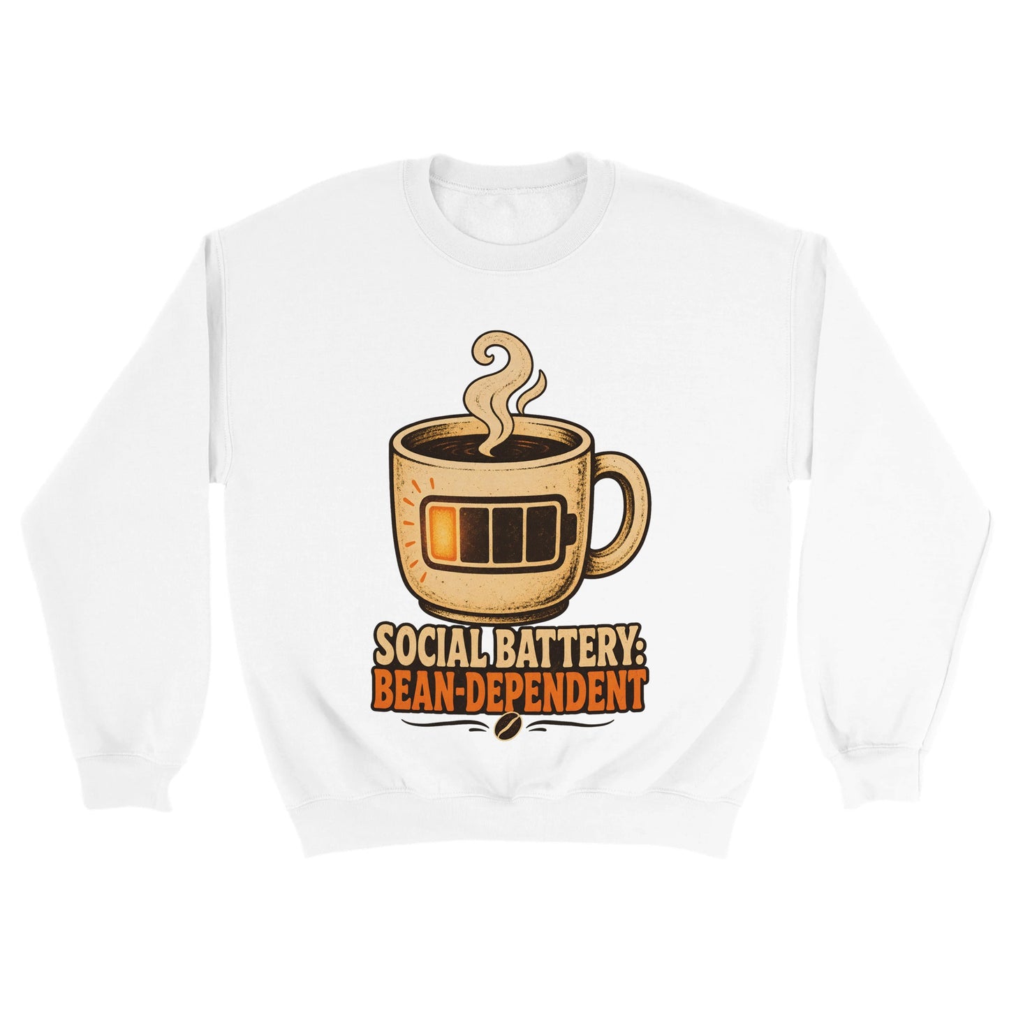 Social Battery: Bean-Dependent Graphic Sweatshirt — product view 18