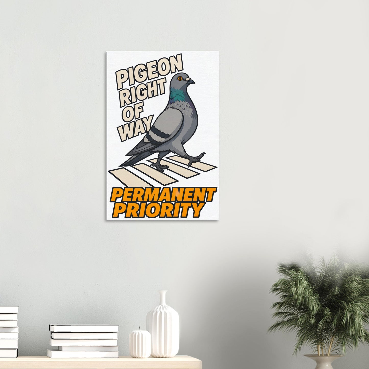 Pigeon Right of Way Canvas — product view 4