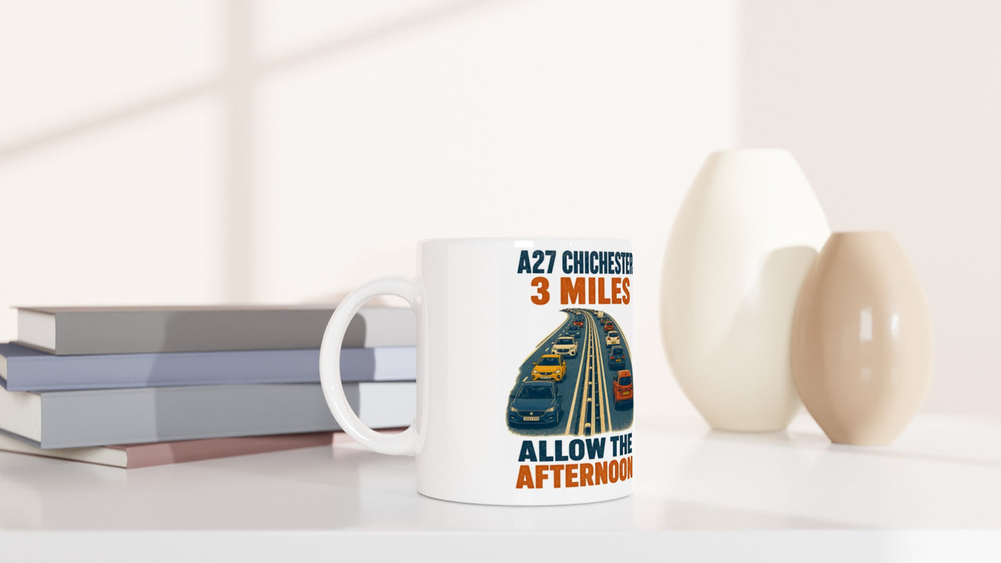 A27 Chichester – 3 Miles, Allow the Afternoon Mug — product view 5