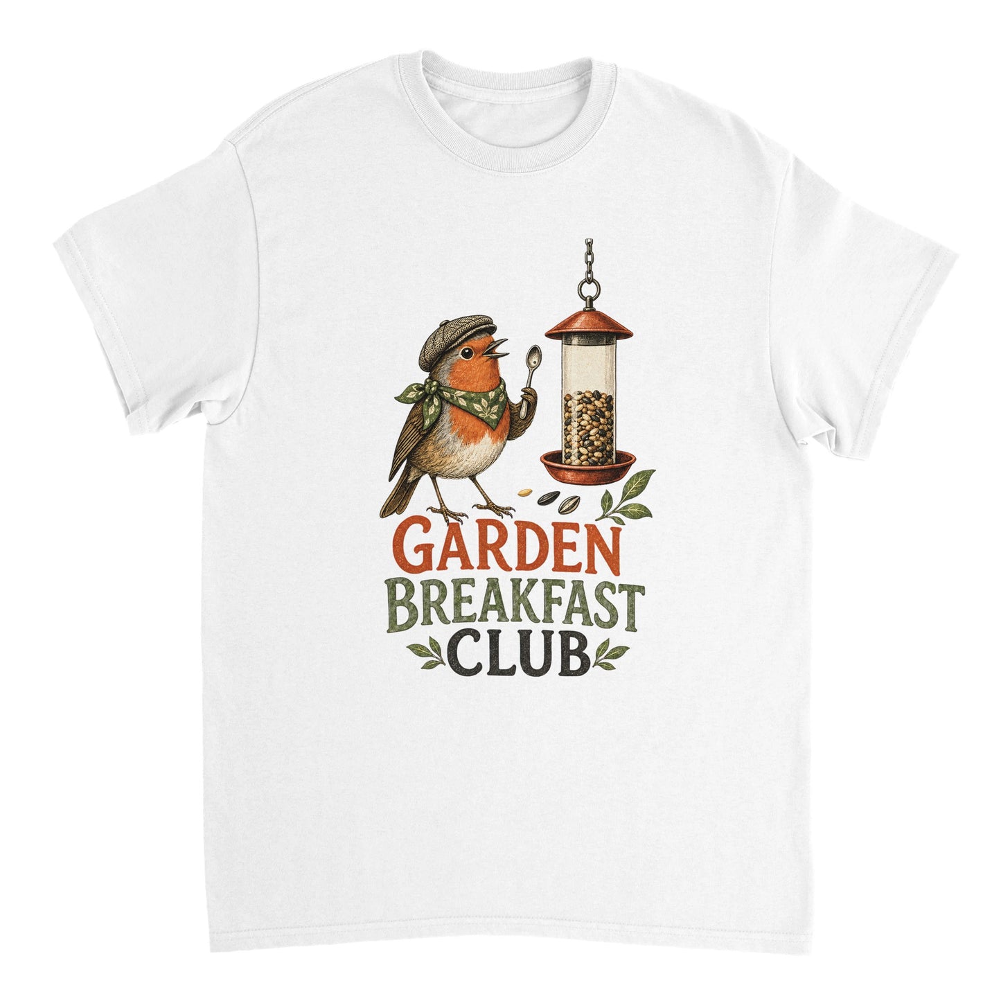 Garden Breakfast Club Robin Graphic T-shirt — product view 7