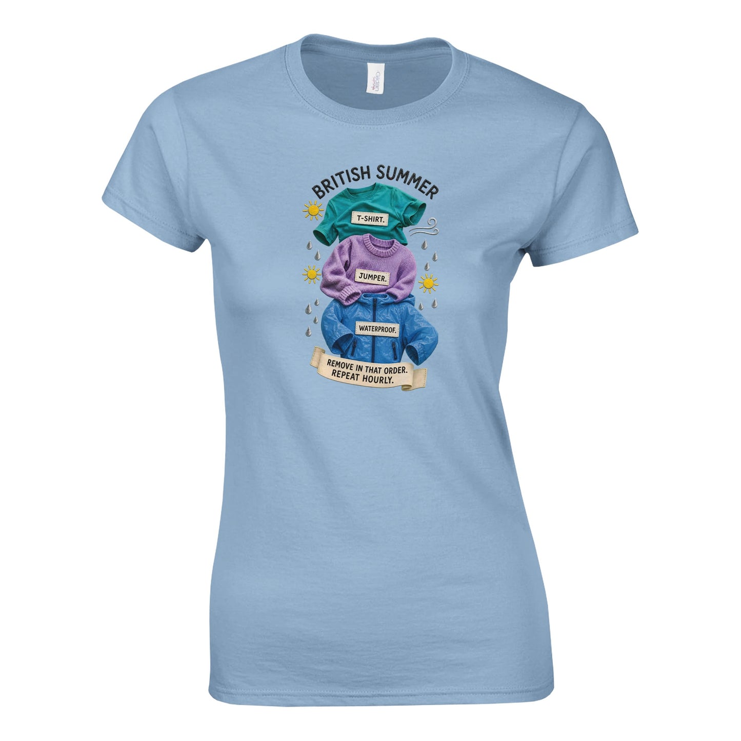 British Summer: Repeat Layers Hourly Women's T-shirt — product view 11