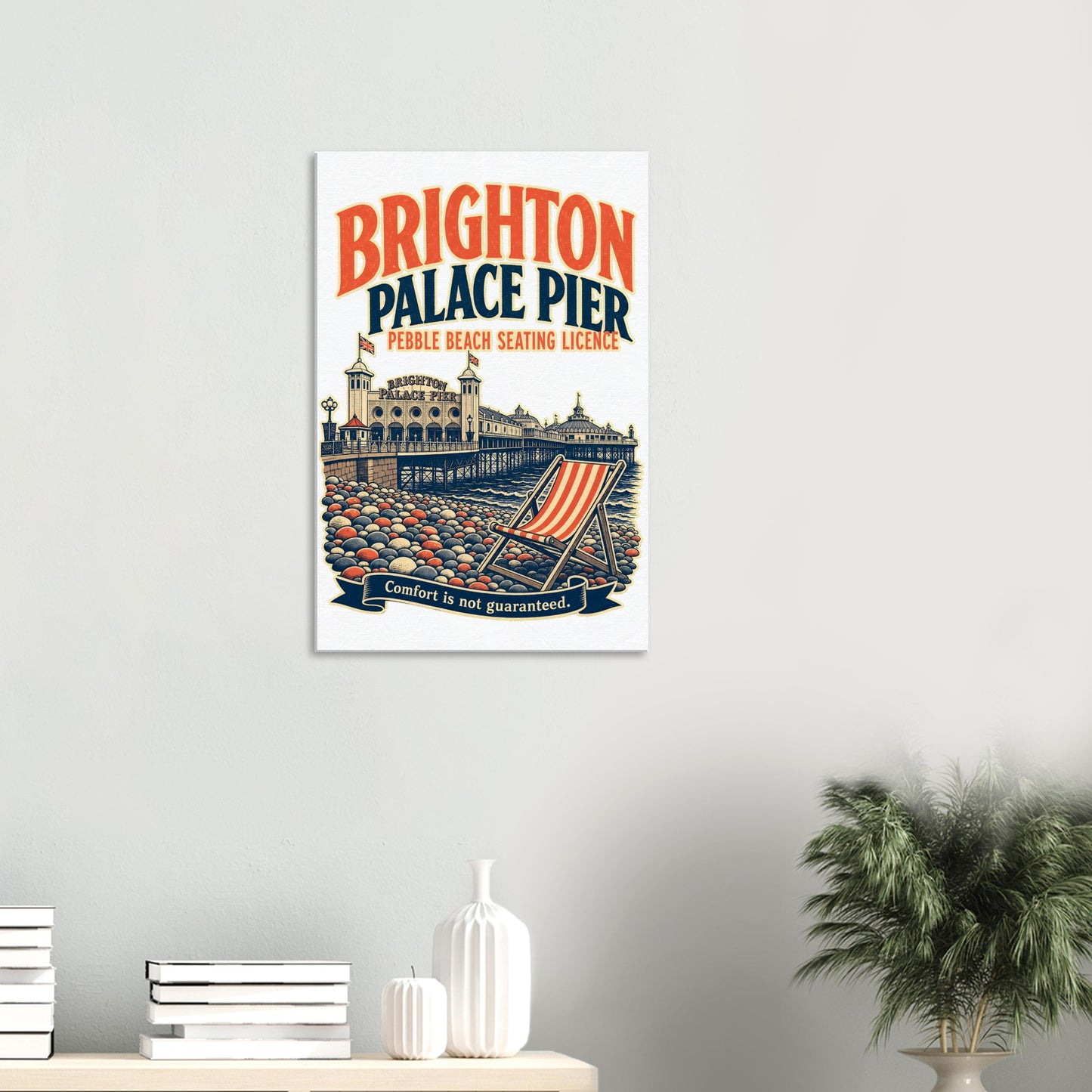 Brighton Pebble Beach Seating Licence Canvas — product view 4