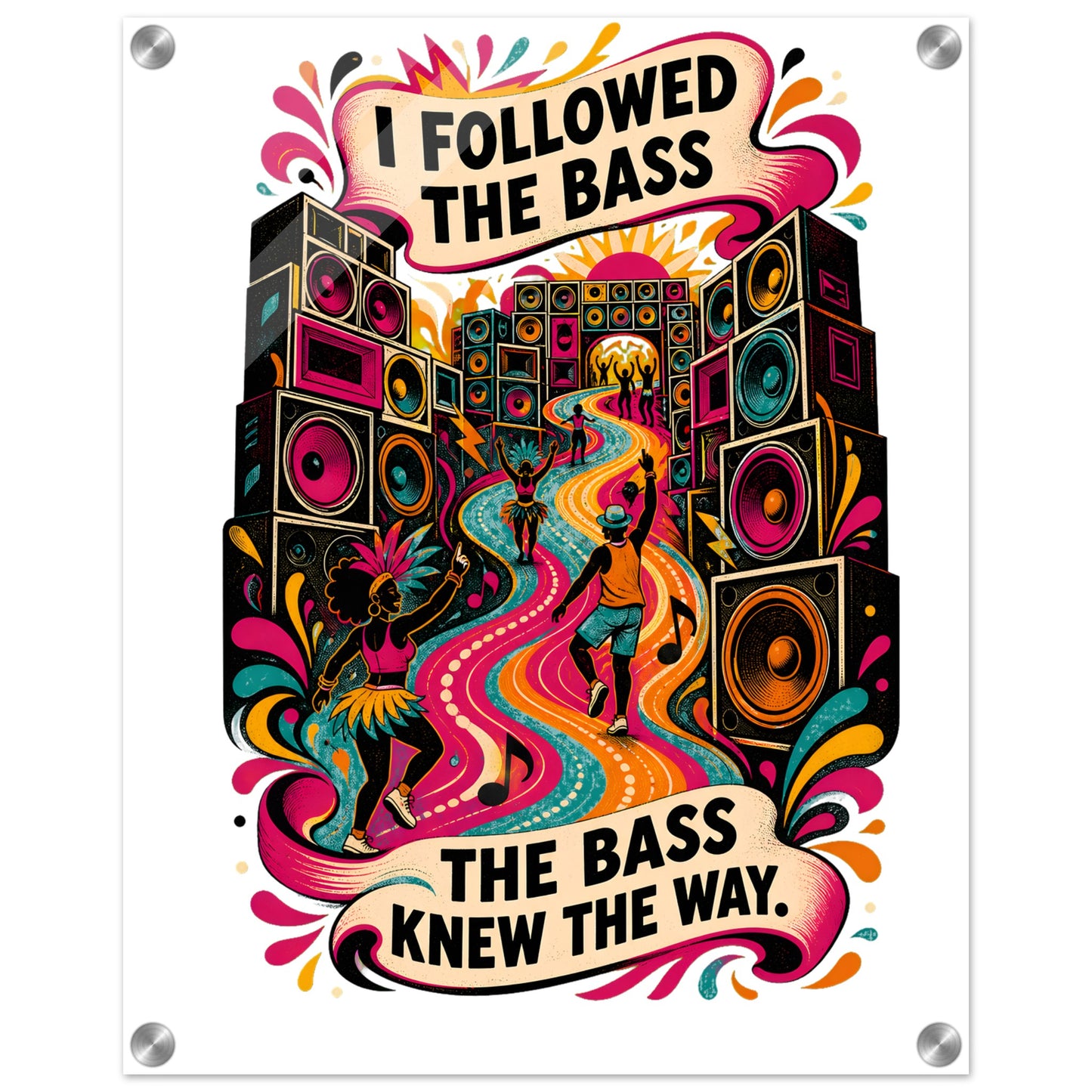 I Followed the Bass Acrylic Print — product view 2
