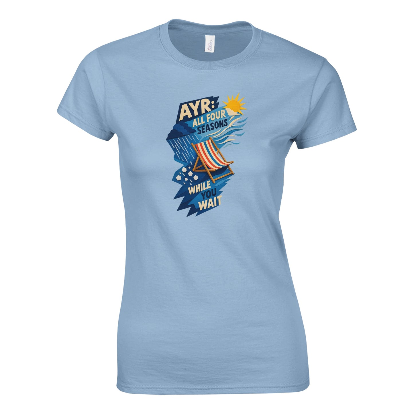 Ayr: All Four Seasons While You Wait Women's T-shirt — product view 11