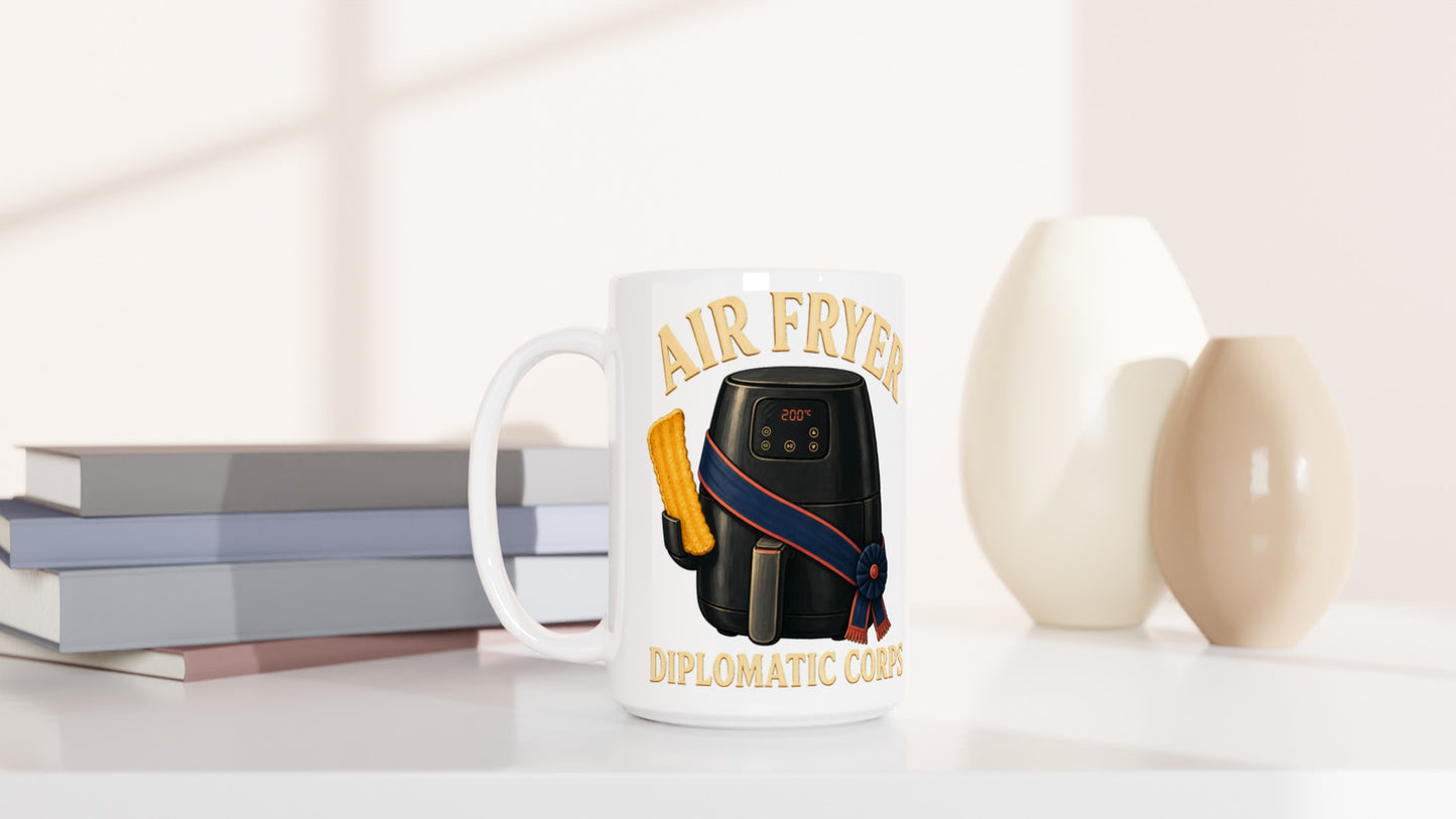 Air Fryer Diplomatic Corps Large Mug — product view 6
