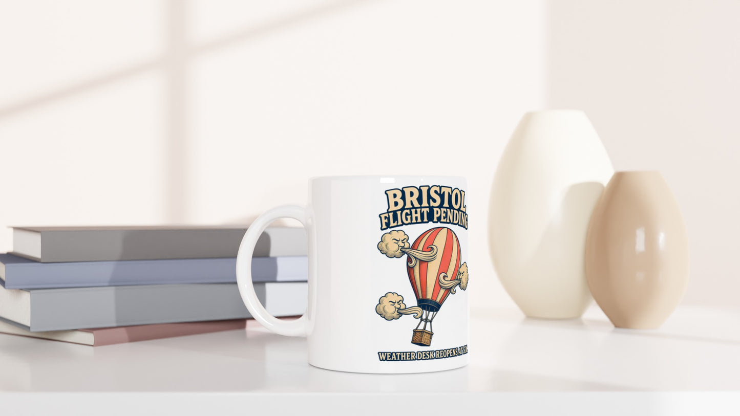 Bristol Flight Pending – Weather Desk Mug — product view 5