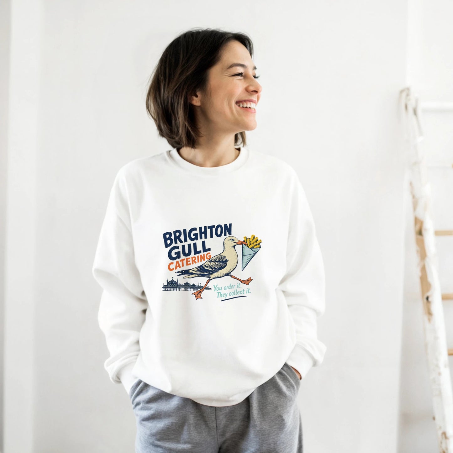Brighton Gull Catering - You Order It, They Collect It Sweatshirt — product view 4
