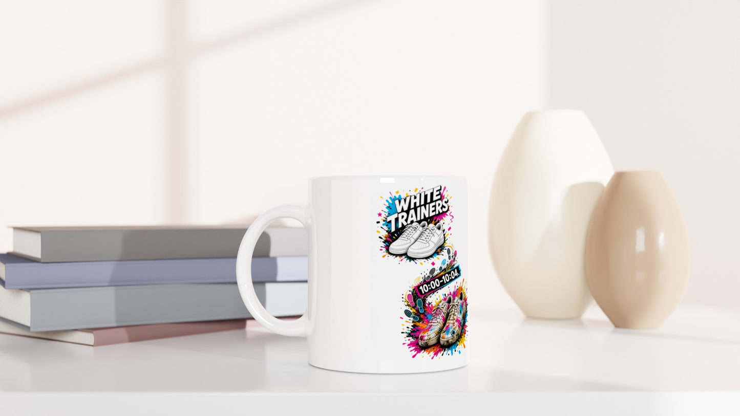 White Trainers: 10:00–10:04 Mug — product view 5