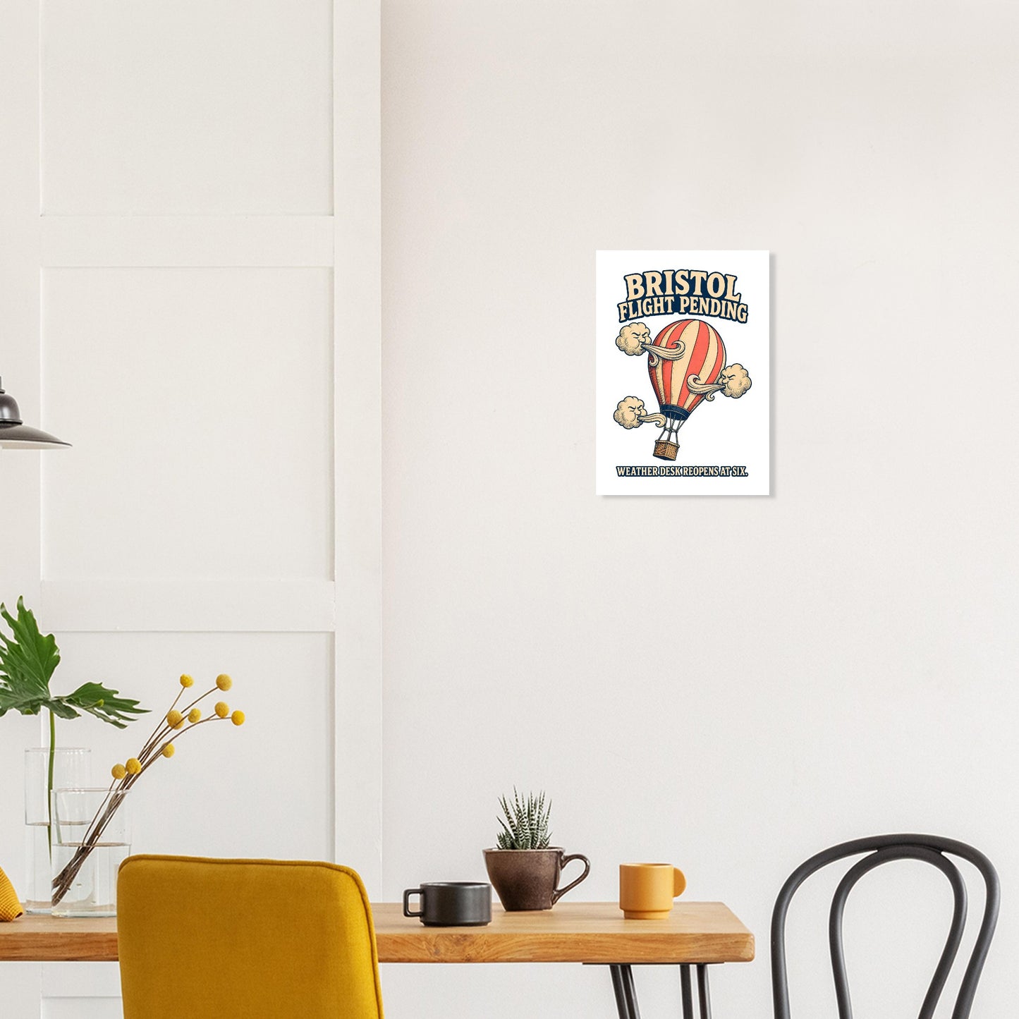 Bristol Flight Pending – Weather Desk Poster — product view 10