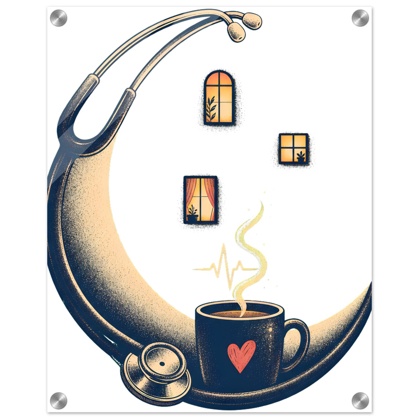 Night Shift Light Acrylic Print — product view 2