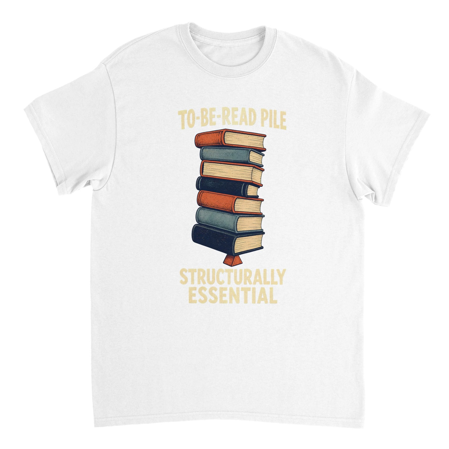 To-Be-Read Pile: Structurally Essential Book Graphic T-shirt — product view 17