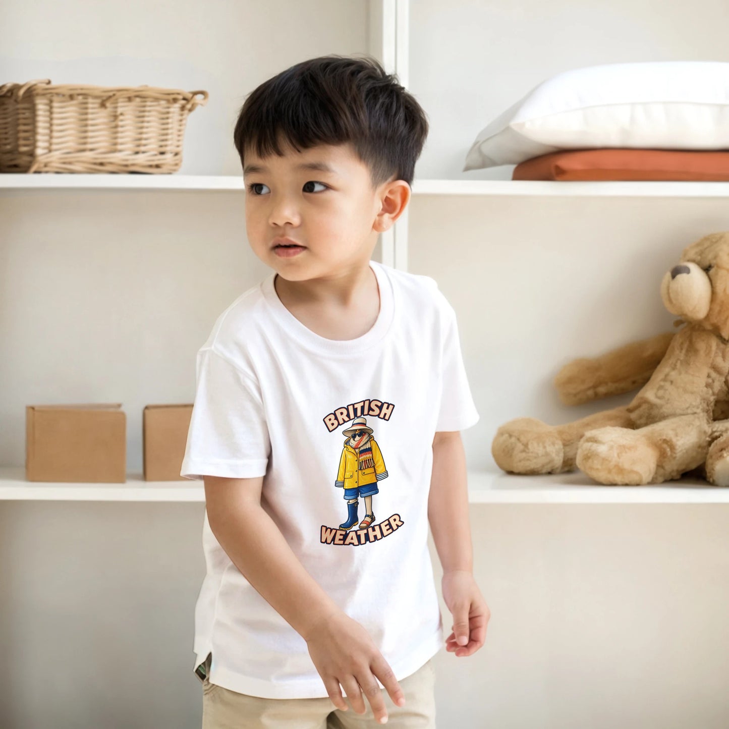 British Weather All-Weather Outfit Kids' T-shirt — product view 17