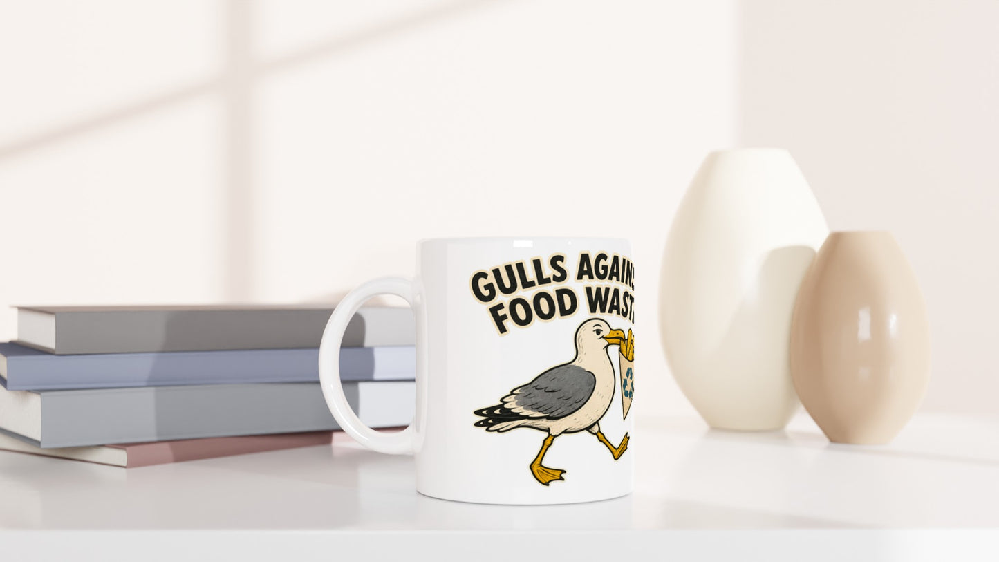 Gulls Against Food Waste Graphic Mug — product view 5