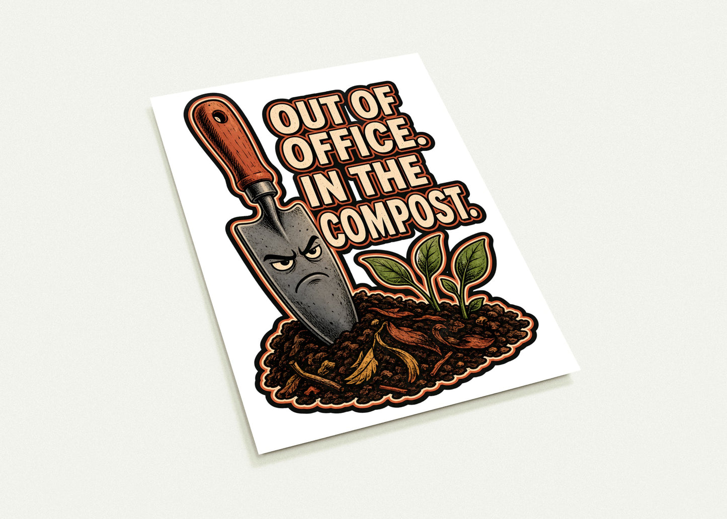Out of Office, In the Compost Postcard Pack — product view 3