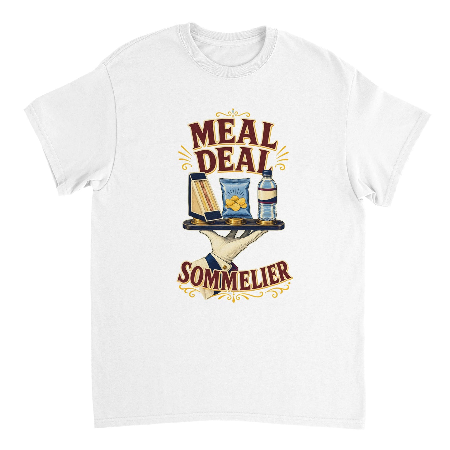Meal Deal Sommelier British Lunch Design T-shirt — product view 17