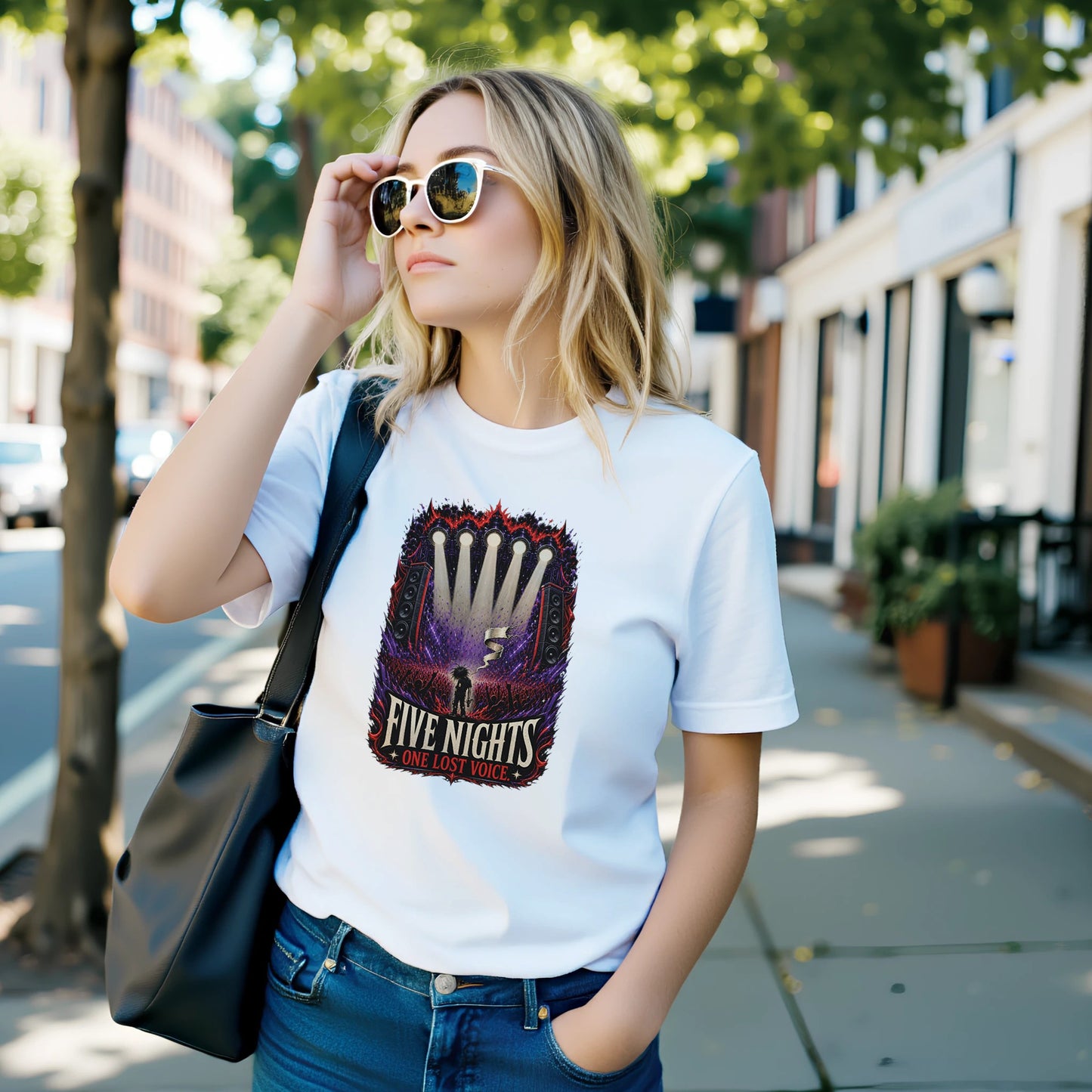 Five Nights, One Lost Voice T-shirt — product view 9