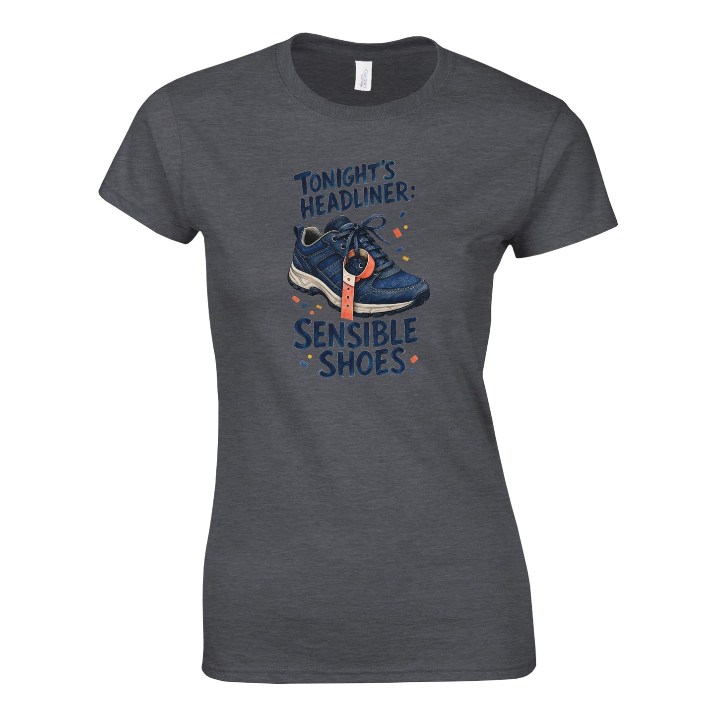 Tonight's Headliner: Sensible Shoes Concert Women's T-shirt — product view 11