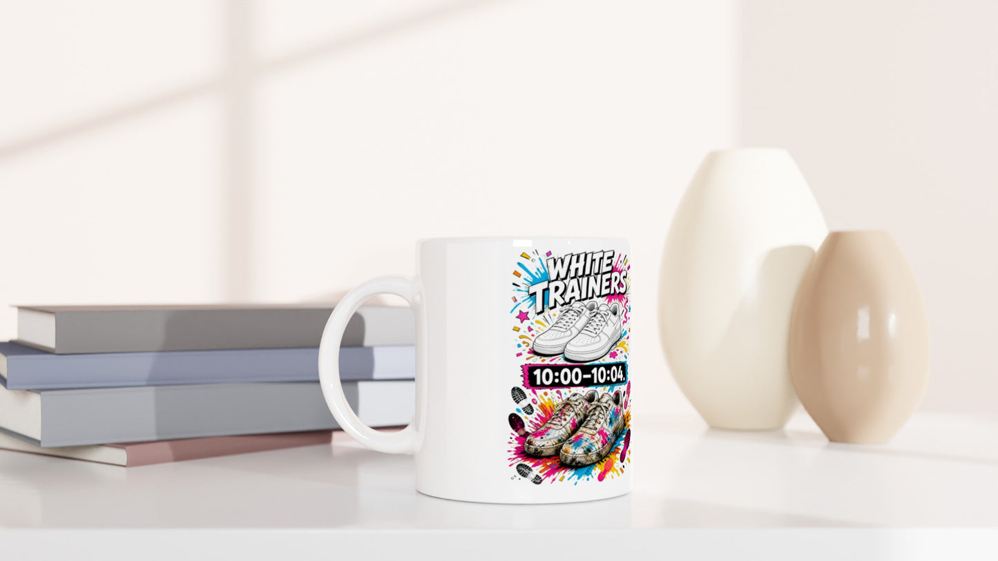 White Trainers: 10:00–10:04 Mug — product view 5