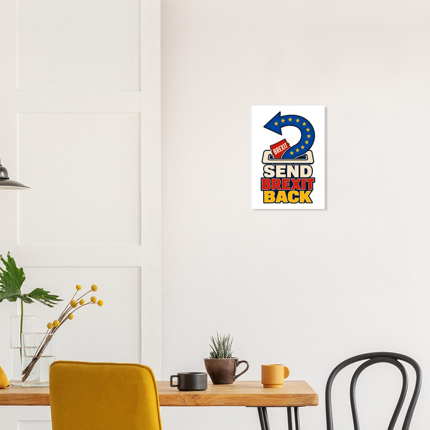 Send Brexit Back Pro-EU Graphic Poster — product view 10