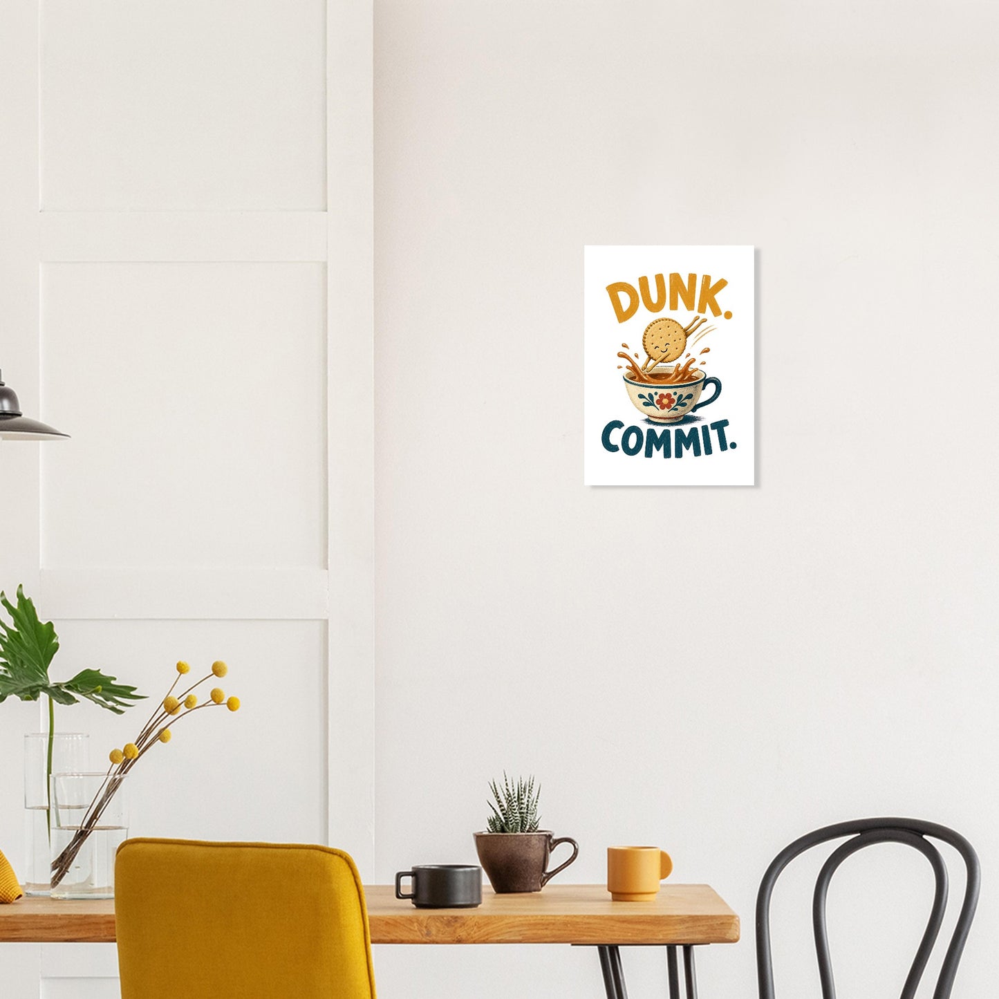 Dunk. Commit. Tea Biscuit Graphic Poster — product view 10