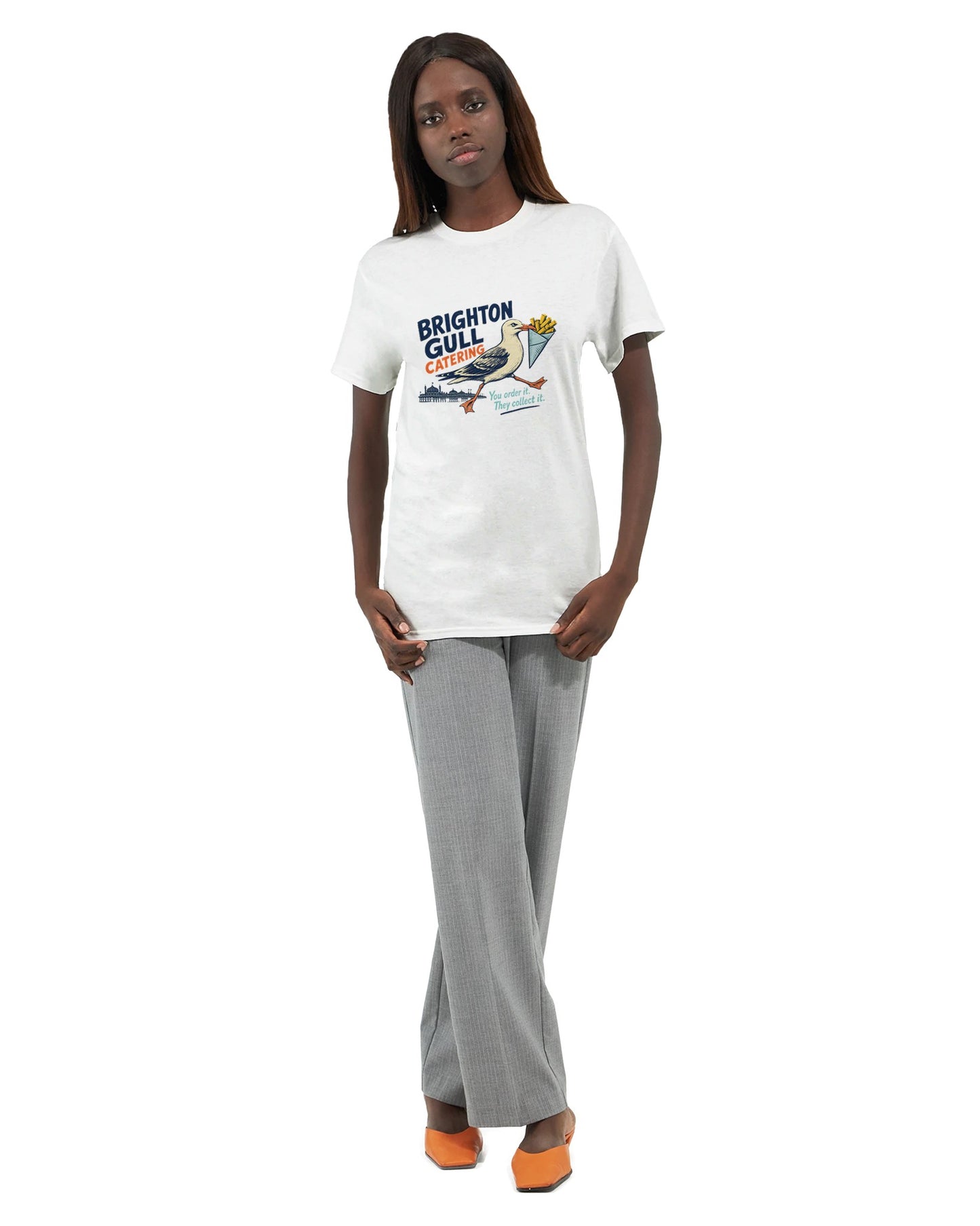 Brighton Gull Catering - You Order It, They Collect It Women's T-shirt — product view 2