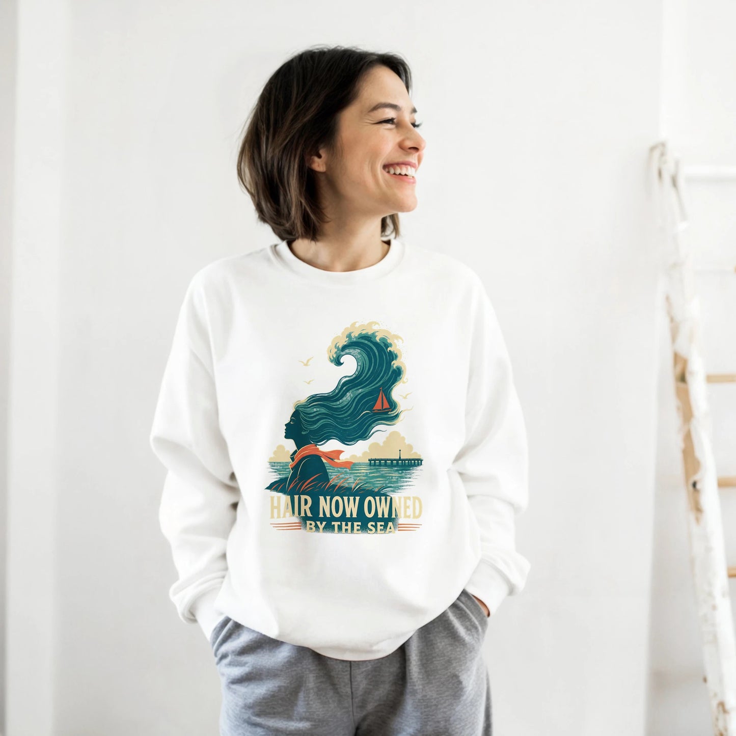 Hair Now Owned by the Sea Sweatshirt — product view 4