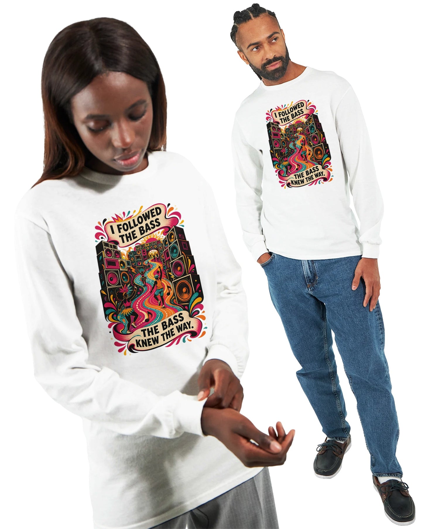 I Followed the Bass Long-Sleeve T-shirt — product view 7