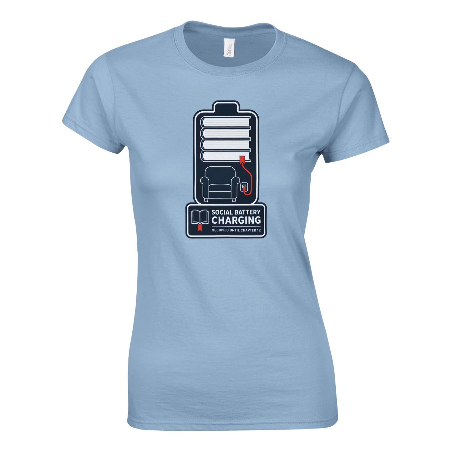 Social Battery Charging Women's T-shirt — product view 11