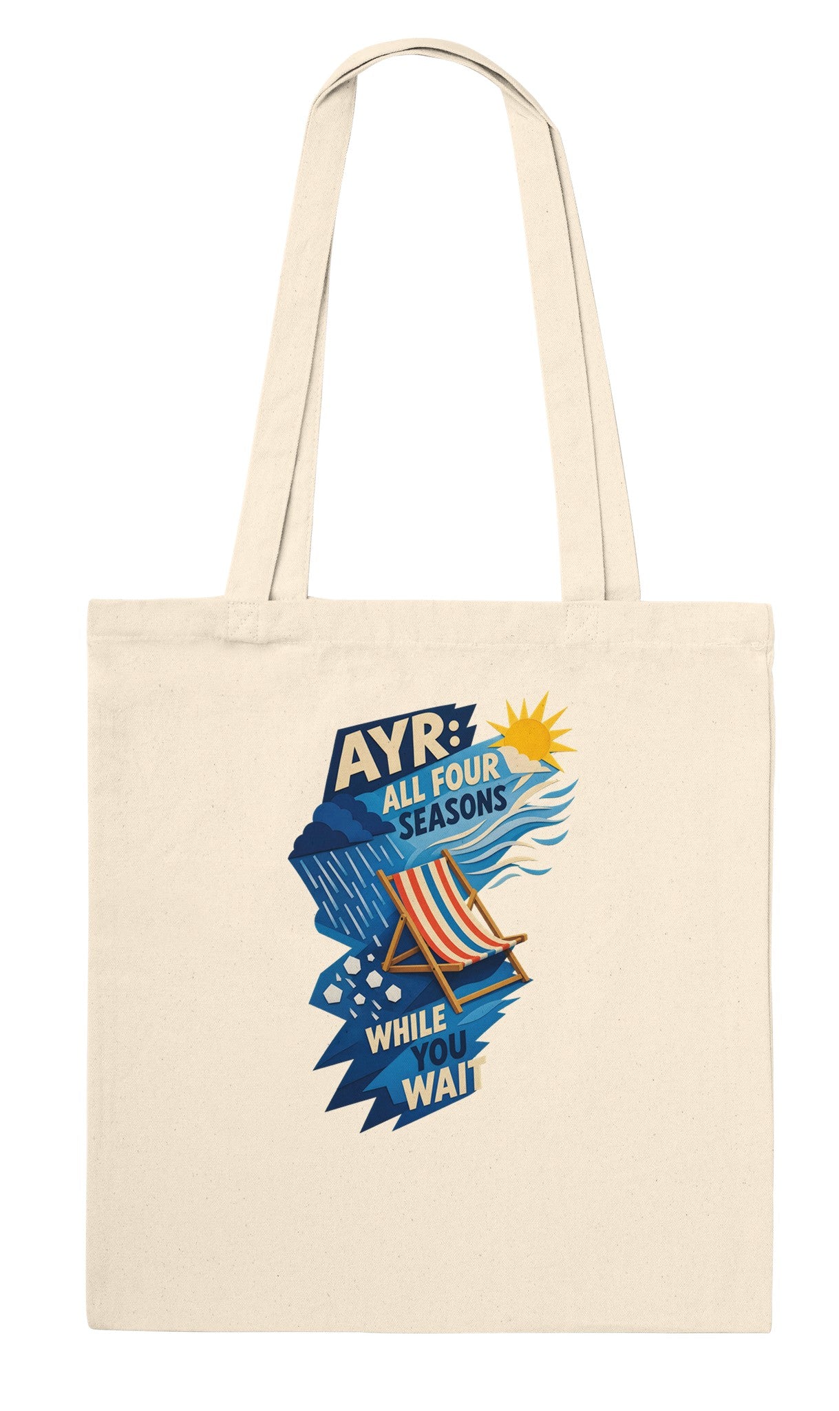 Ayr: All Four Seasons While You Wait Tote Bag — product view 6