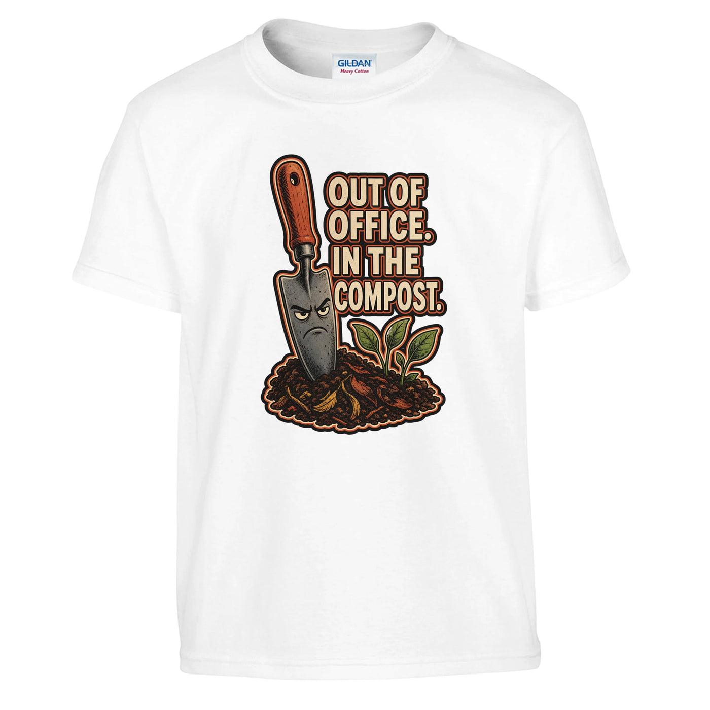 Out of Office, In the Compost Kids' T-shirt
