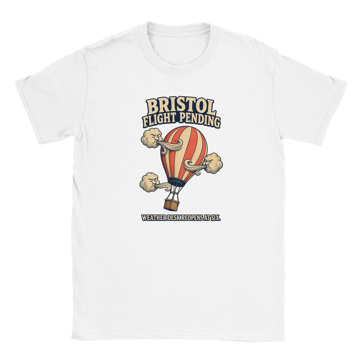 Bristol Flight Pending – Weather Desk Kids' T-shirt — product view 15