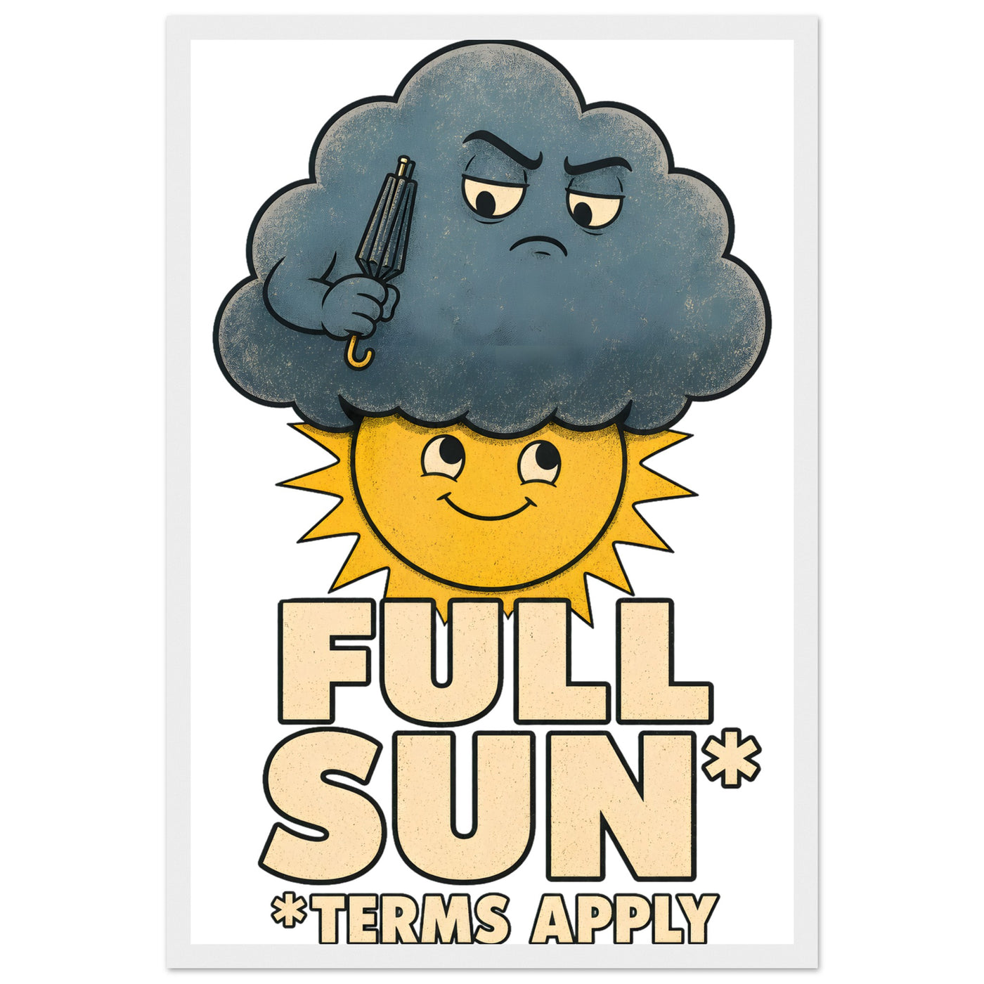 Full Sun, Terms Apply Weather Graphic Framed Wall Art