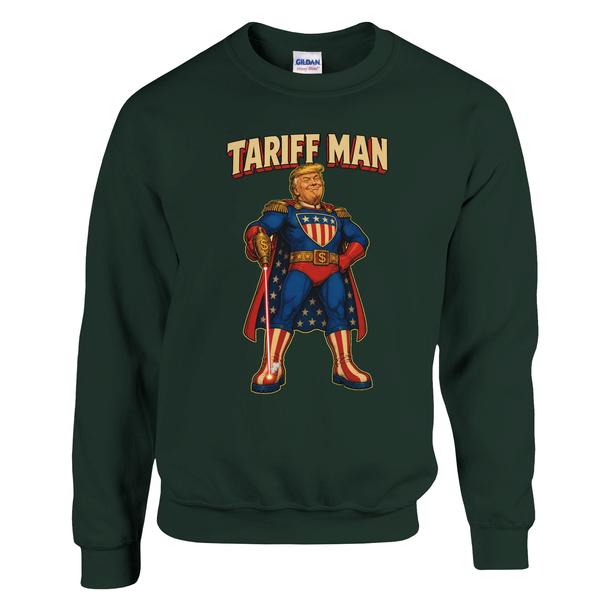 Tariff Man – Self-Shot Satire Sweatshirt — product view 4