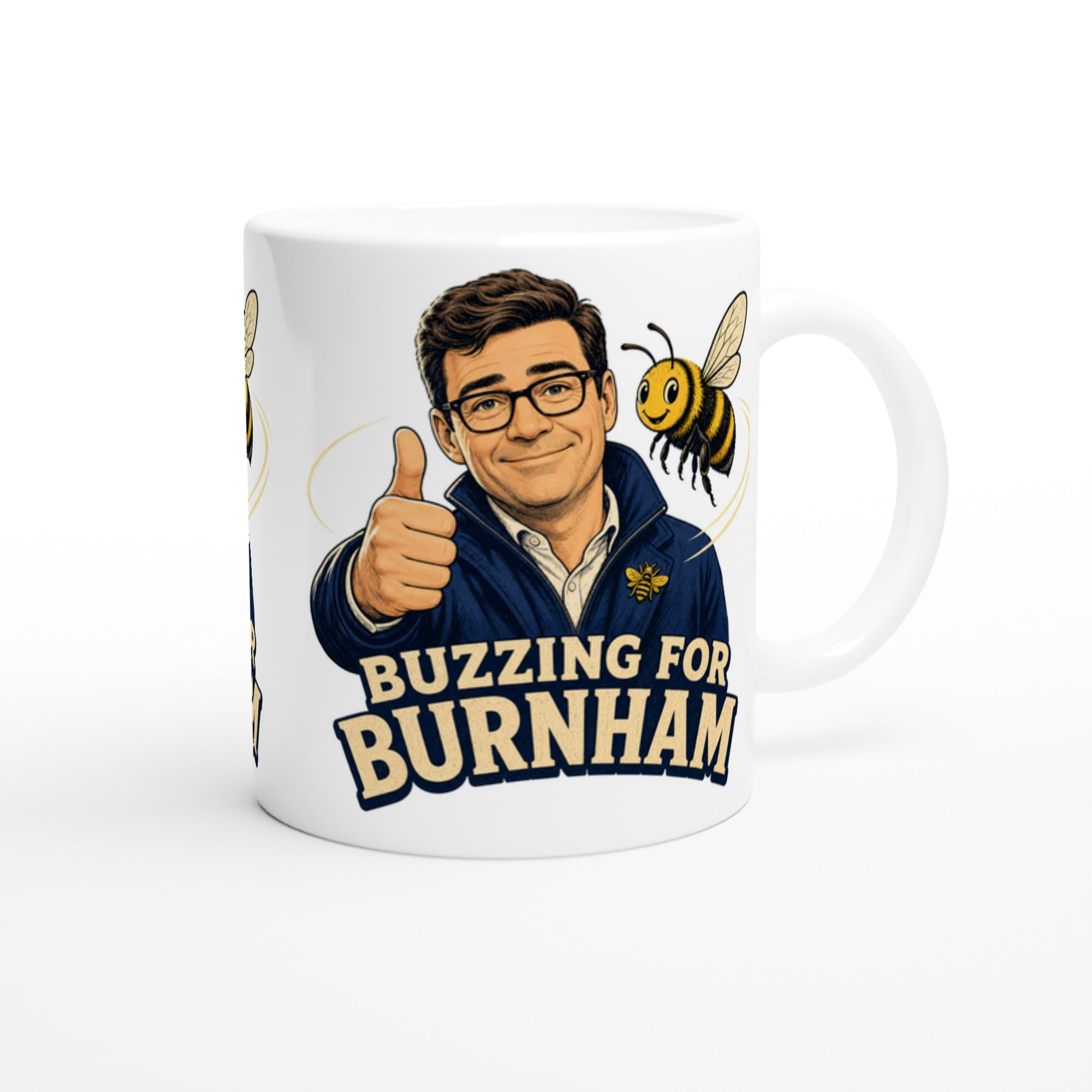 Buzzing for Burnham Mug — product view 3