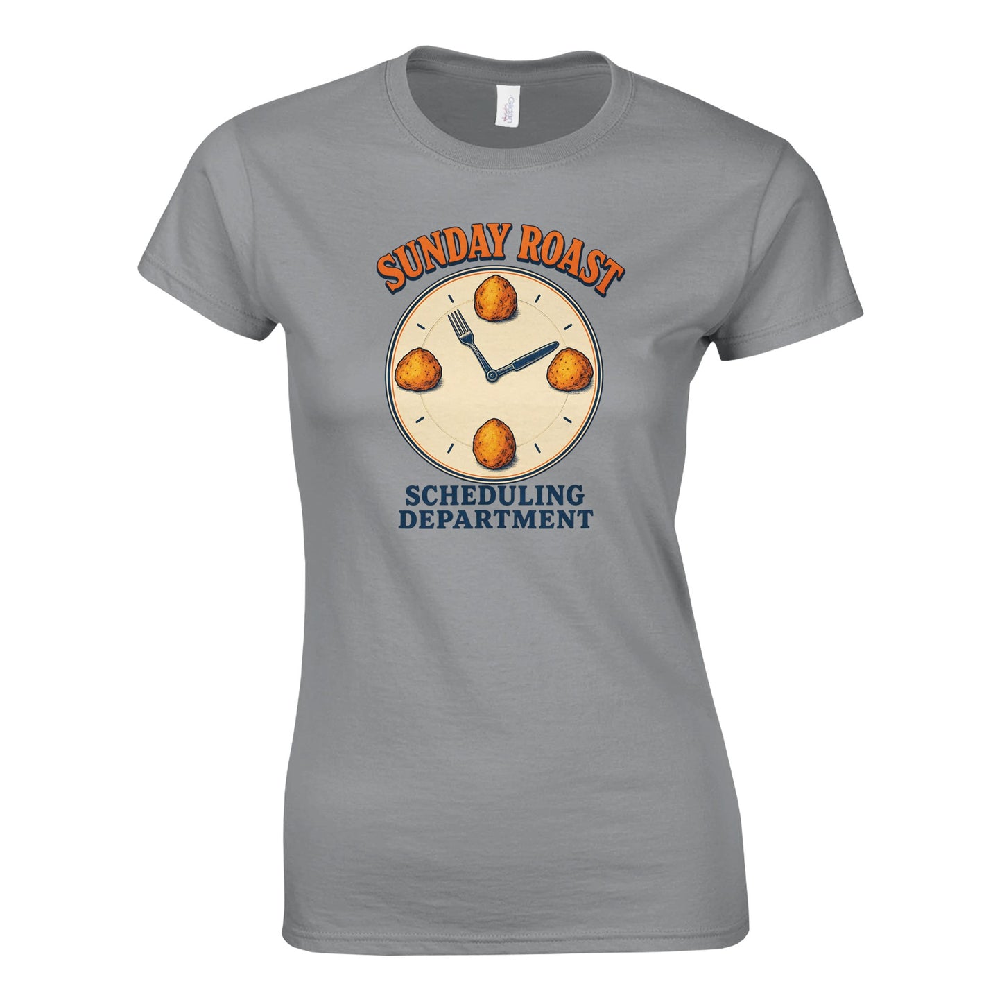 Sunday Roast Scheduling Department Women's T-shirt — product view 2