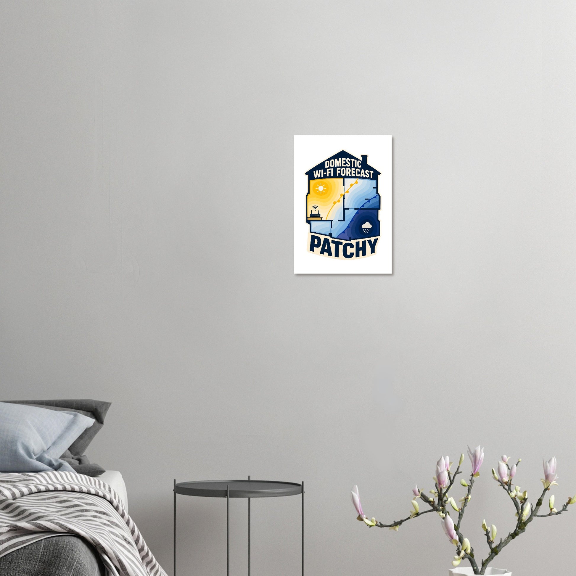 Domestic Wi-Fi Forecast Patchy Poster — product view 7