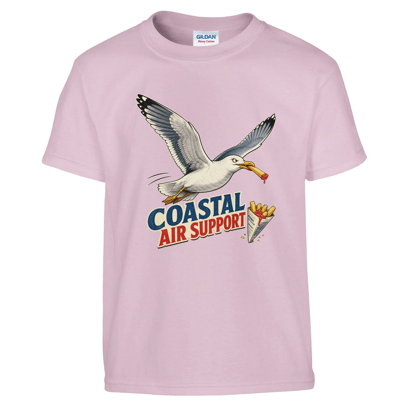 Coastal Air Support Seagull Graphic Kids' T-shirt — product view 9