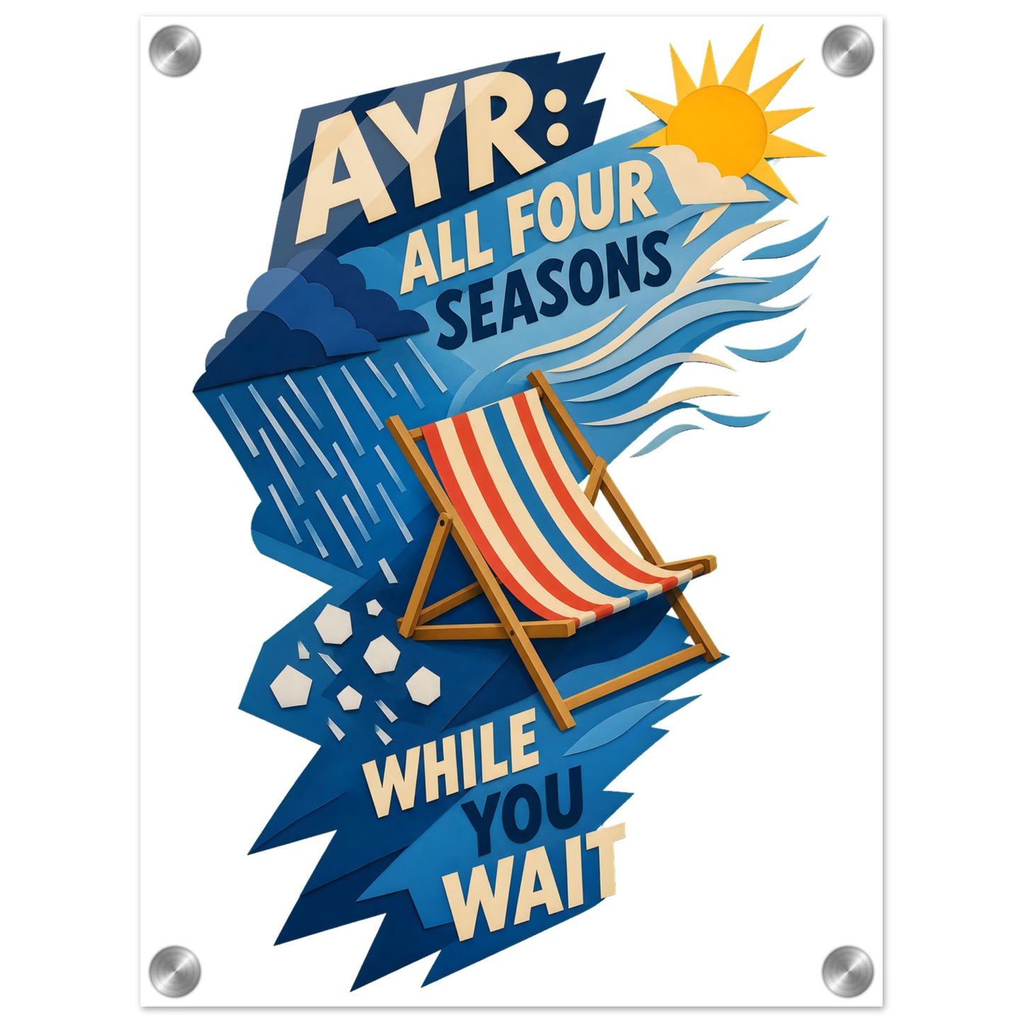 Ayr: All Four Seasons While You Wait Acrylic Print — product view 1