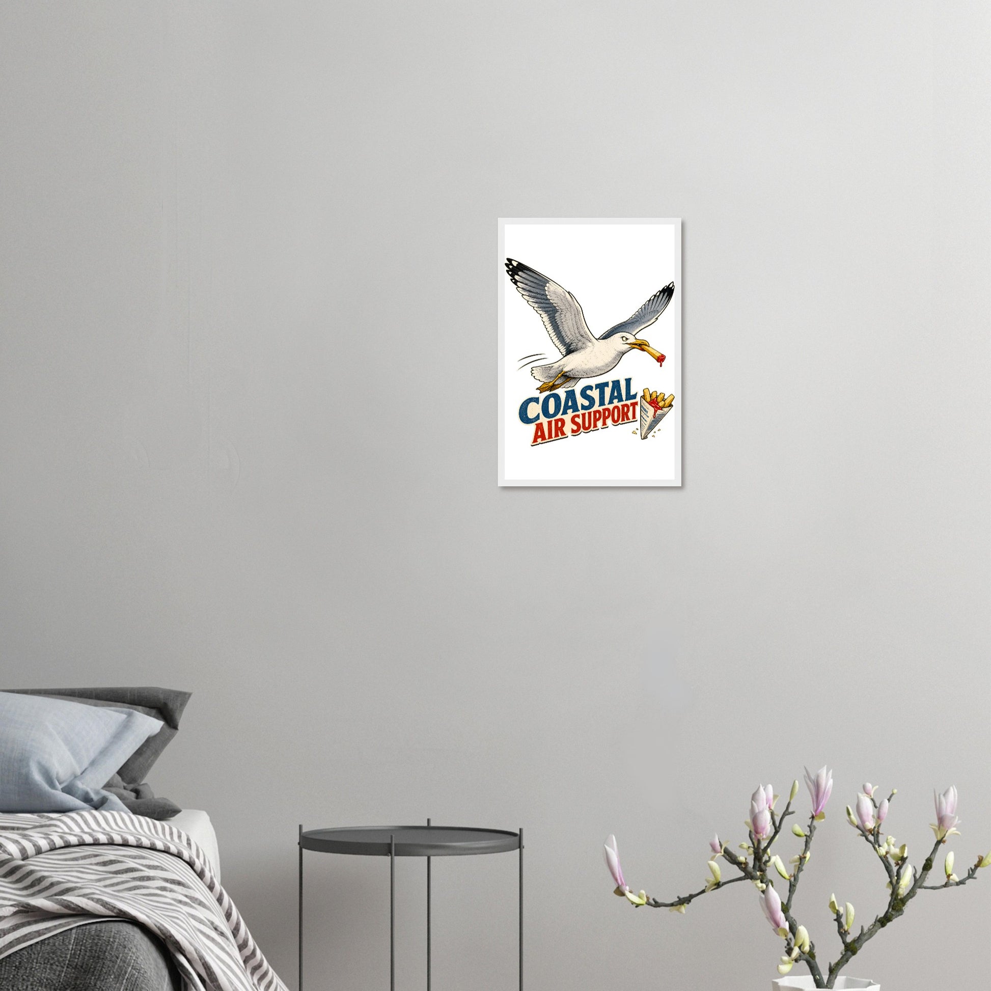 Coastal Air Support Seagull Graphic Framed Wall Art — product view 10