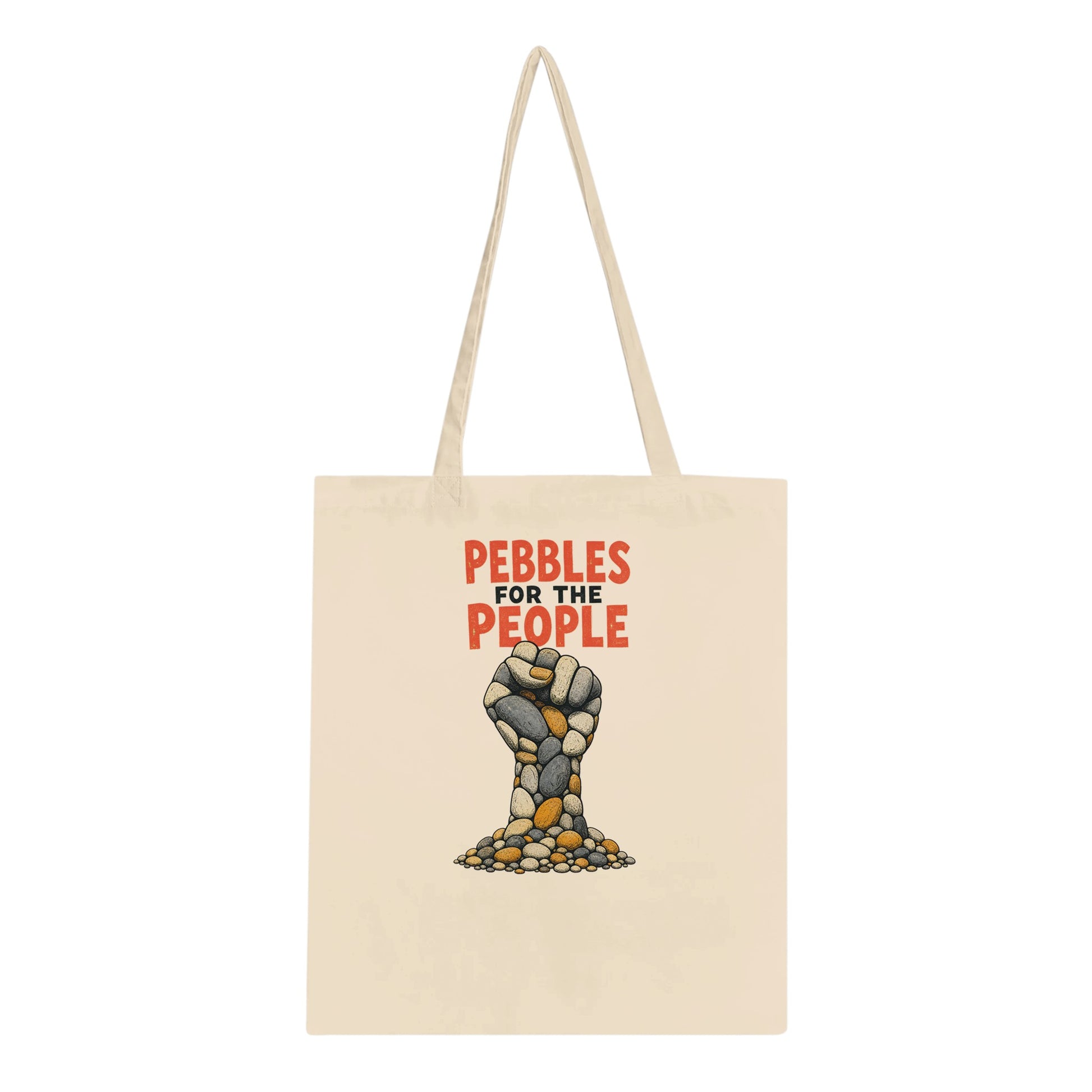 Pebbles for the People Graphic Tote Bag — product view 2