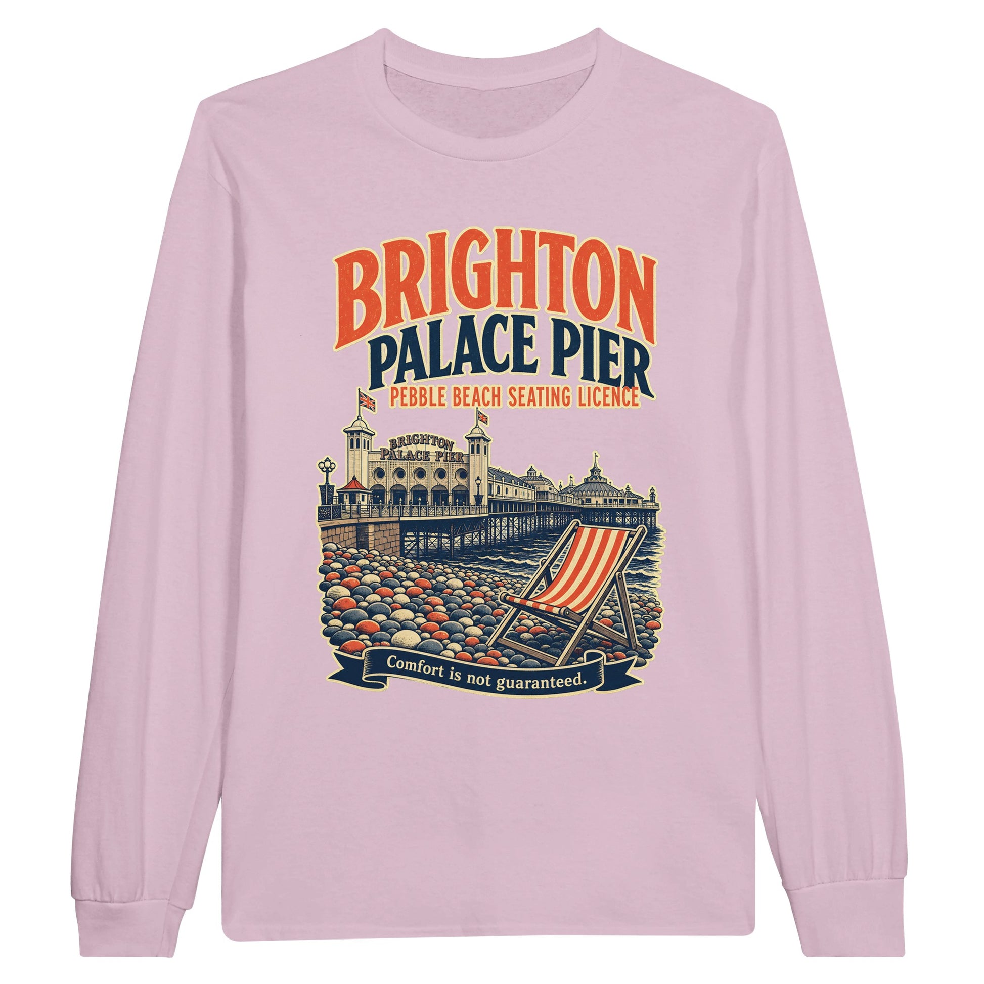 Brighton Pebble Beach Seating Licence Long-Sleeve T-shirt — product view 6