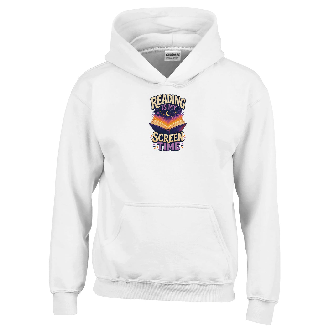 Reading Is My Screen Time Book Graphic Kids' Hoodie