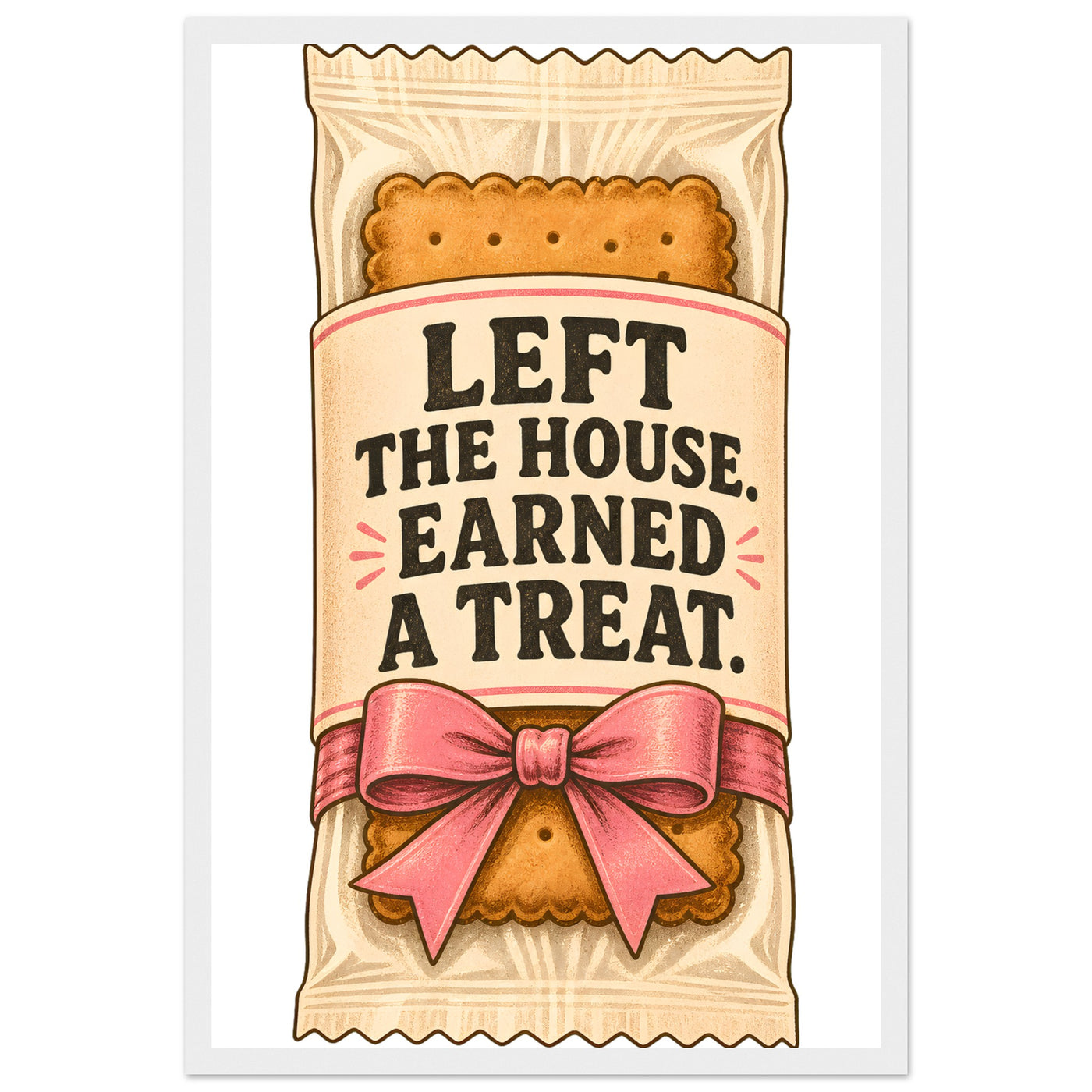 Left the House, Earned a Treat Framed Wall Art
